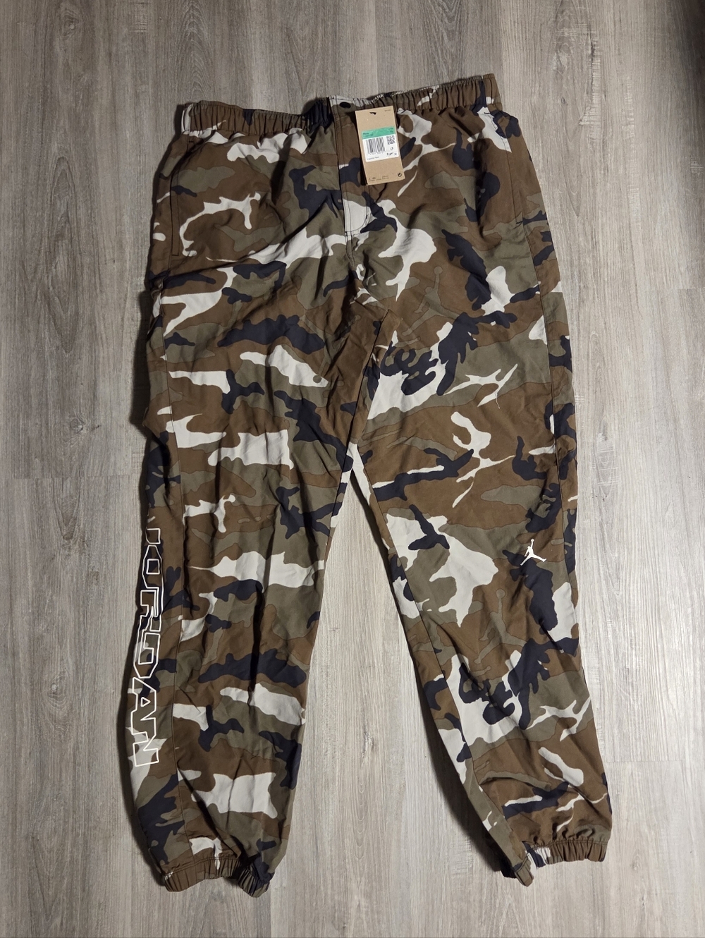 Nike Jordan MVP Nylon Camo Pants Men’s XL Light Olive Camo/Sail FZ3529-380 NWT